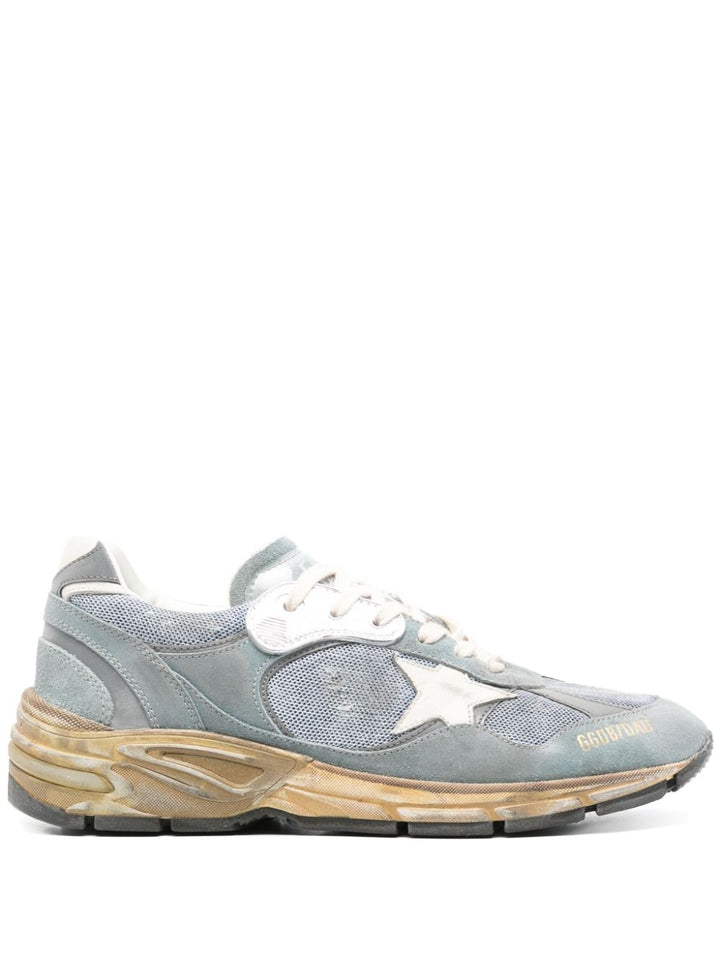 Golden Goose Homme Sneakers Running Dad – Bleu gris