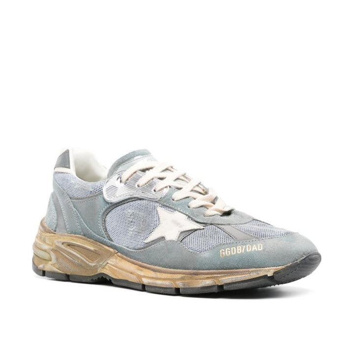 Golden Goose Homme Sneakers Running Dad – Bleu gris