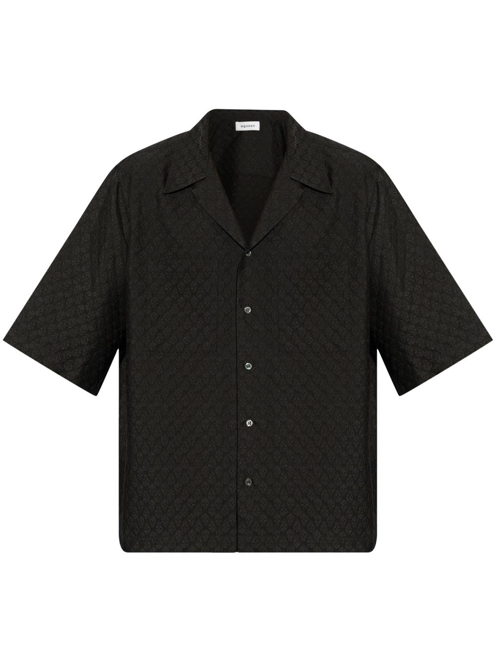 ALEXANDER MCQUEEN chemise à imprimé graphique noir - Lothaire