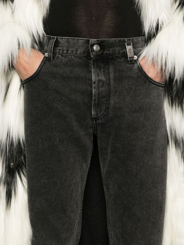 ALEXANDER MCQUEEN - jean à plaque logo noir - Lothaire