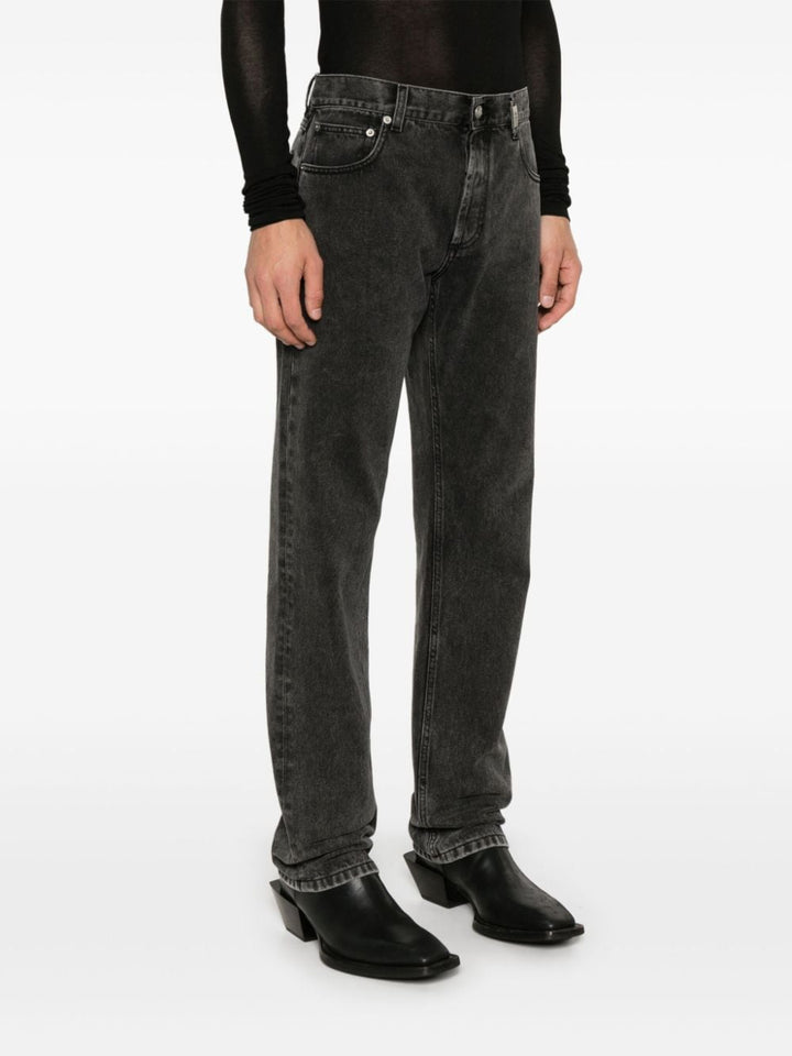 ALEXANDER MCQUEEN - jean à plaque logo noir - Lothaire