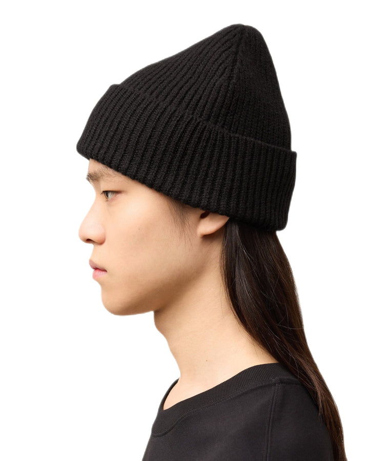 Ami Paris - Bonnet en laine noir et rouge - Lothaire