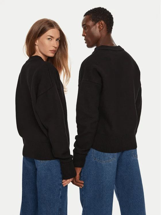 AMI Paris - Cardigan unisexe Ami de Coeur Noir/rouge - Lothaire