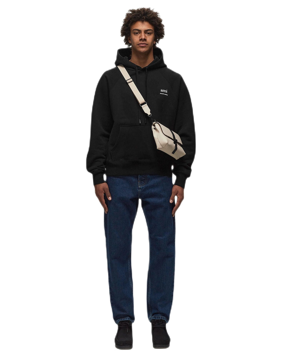 Ami Paris - Hoodie capuche Noir - Lothaire