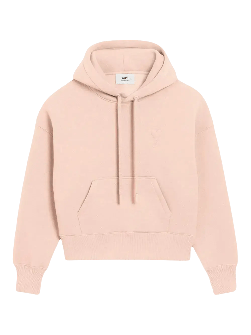 AMI PARIS - Hoodie en coton à logo rose - Lothaire