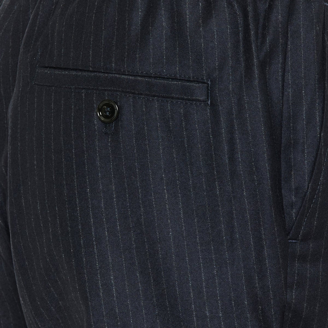 Ami Paris - Pantalon à fines rayures bleu/Blanc - Lothaire