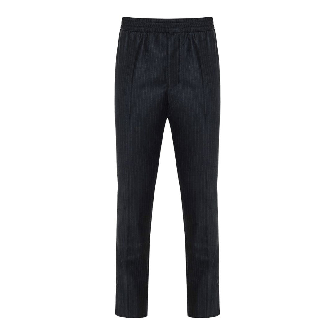 Ami Paris - Pantalon à fines rayures bleu/Blanc - Lothaire