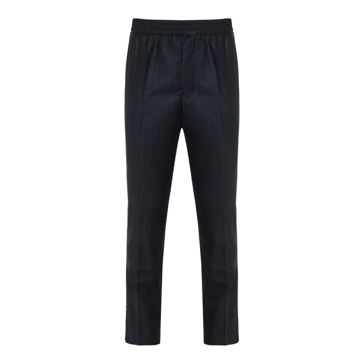 Ami Paris - Pantalon à fines rayures bleu/Blanc - Lothaire