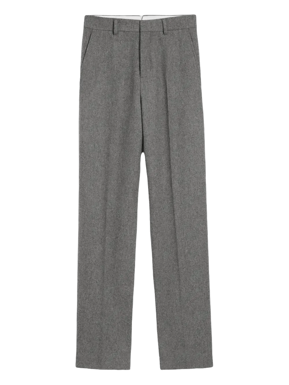 AMI PARIS - Pantalon en laine à coupe ample gris - Lothaire