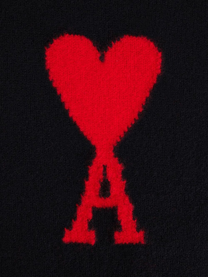 Ami Paris - Pull Black Ami de Coeur Rouge - Lothaire