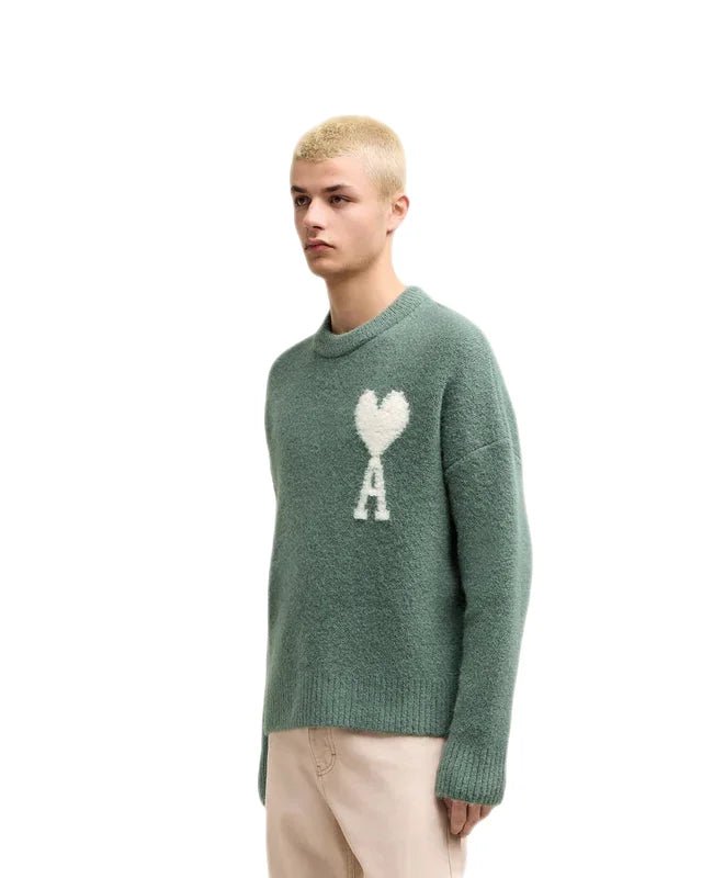 Ami Paris - Pull Col rond Ami de Coeur argile antique - Lothaire