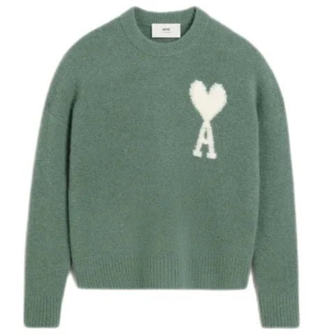 Ami Paris - Pull Col rond Ami de Coeur argile antique - Lothaire