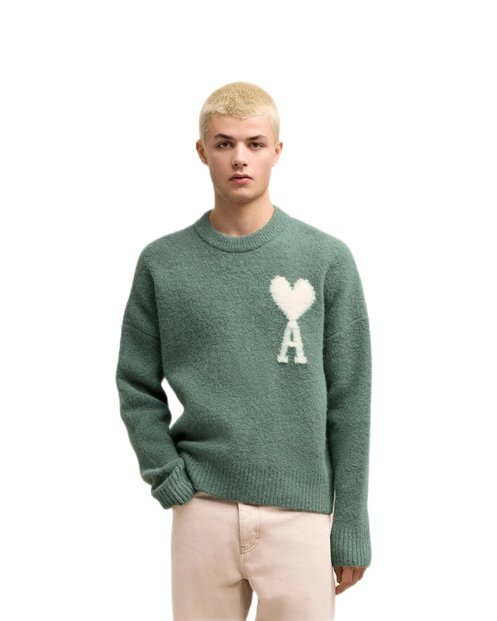 Ami Paris - Pull Col rond Ami de Coeur argile antique - Lothaire