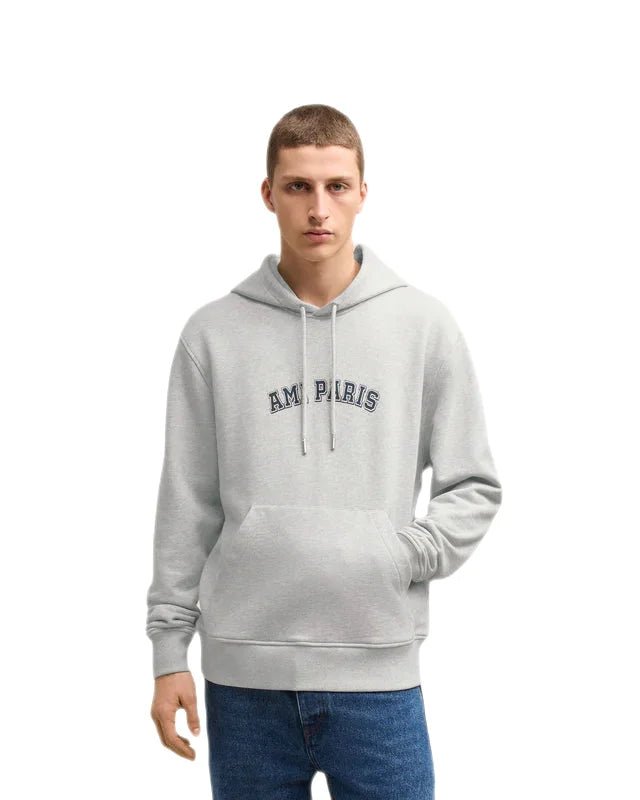 Ami Paris - Sweat à capuche gris cendré - Lothaire