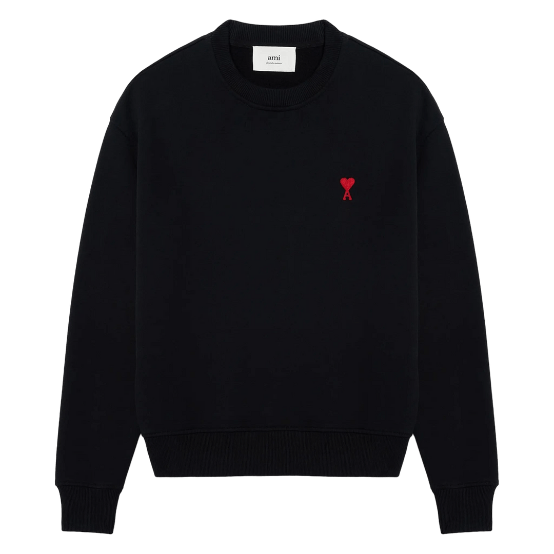 AMI Paris - Sweat Ami De Coeur Noir - Lothaire