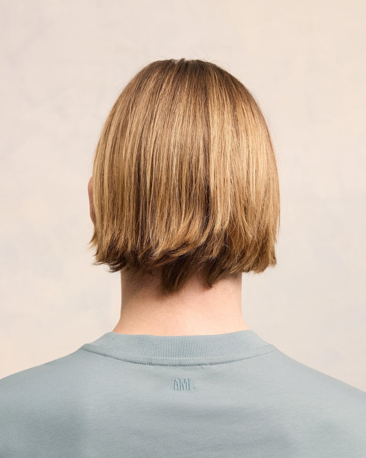 Ami Paris - T Shirt Bleu Argile Ami de Coeur - Lothaire