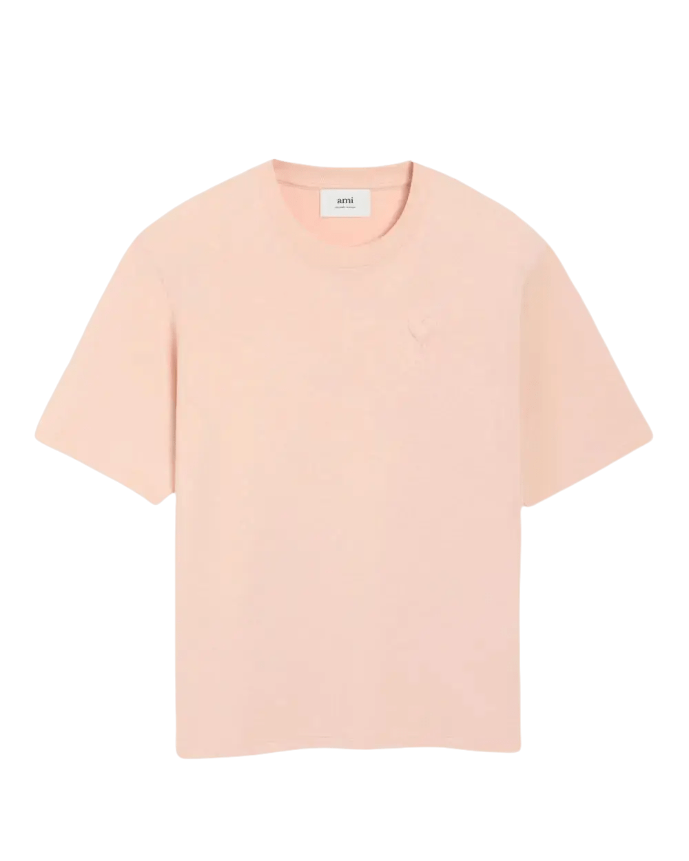 AMI PARIS - t-shirt en coton à logo Ami de Coeur rose poudré - Lothaire
