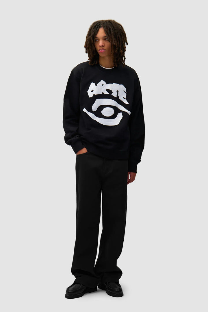 ARTE - Pantalon graphique à poche arrière Black - Lothaire