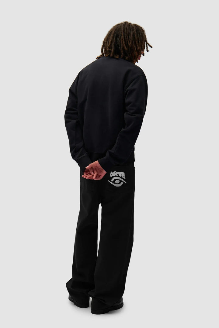 ARTE - Pantalon graphique à poche arrière Black - Lothaire