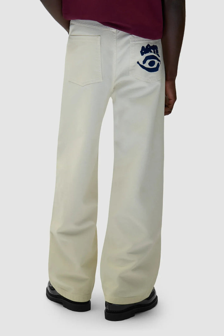 ARTE - Pantalon graphique à poche arrière Cream - Lothaire