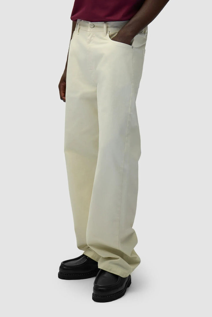 ARTE - Pantalon graphique à poche arrière Cream - Lothaire