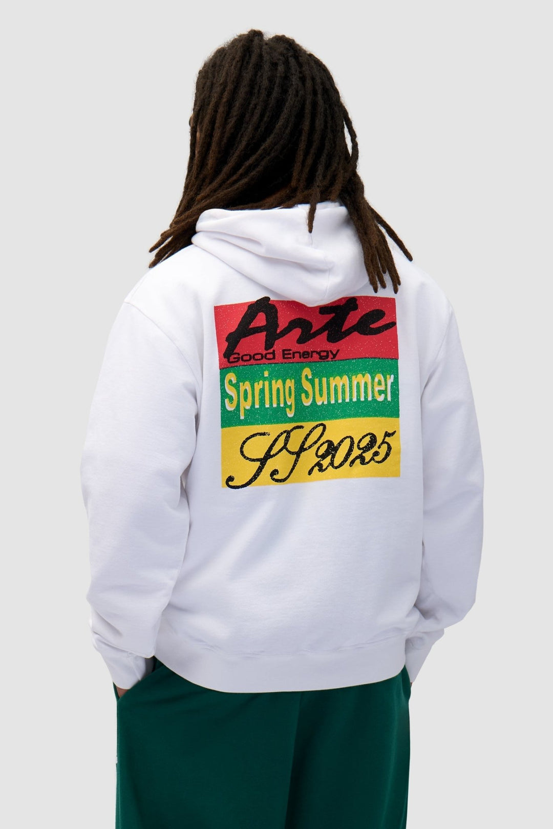 ARTE - Sweat à capuche imprimé Energy Blanc - Lothaire