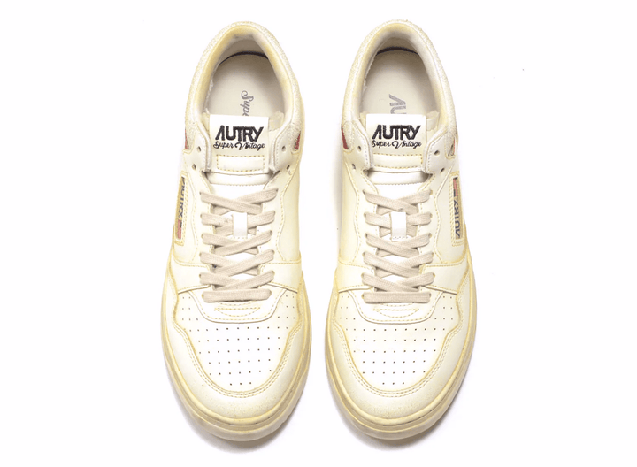 AUTRY - Baskets med way super vintage low man marsh/red - Lothaire
