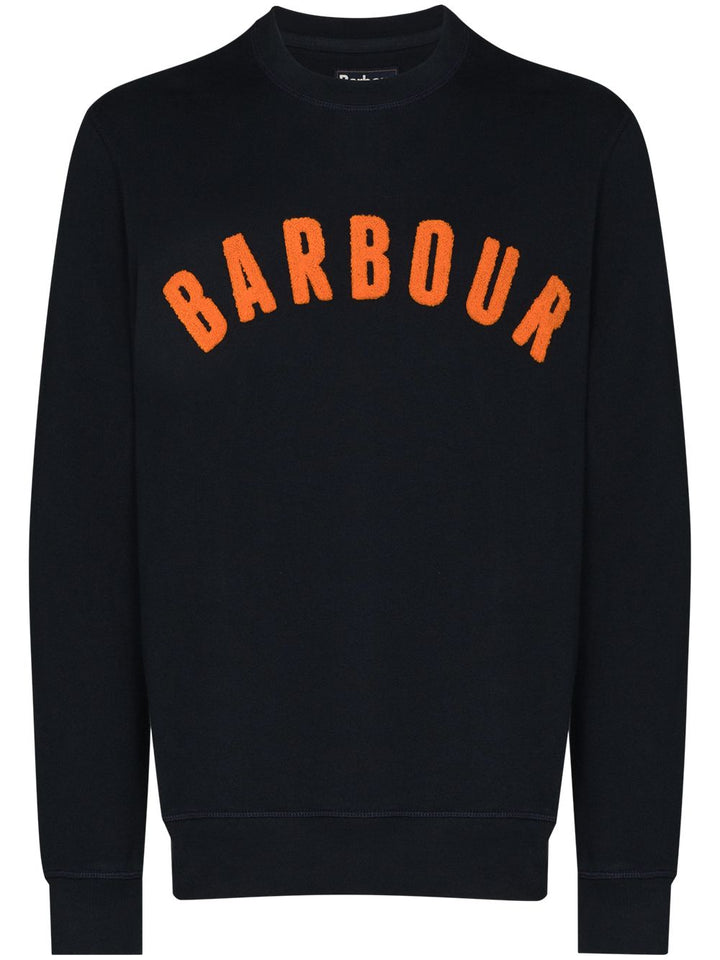 BARBOUR - sweat à logo texturé bleu marine - Lothaire