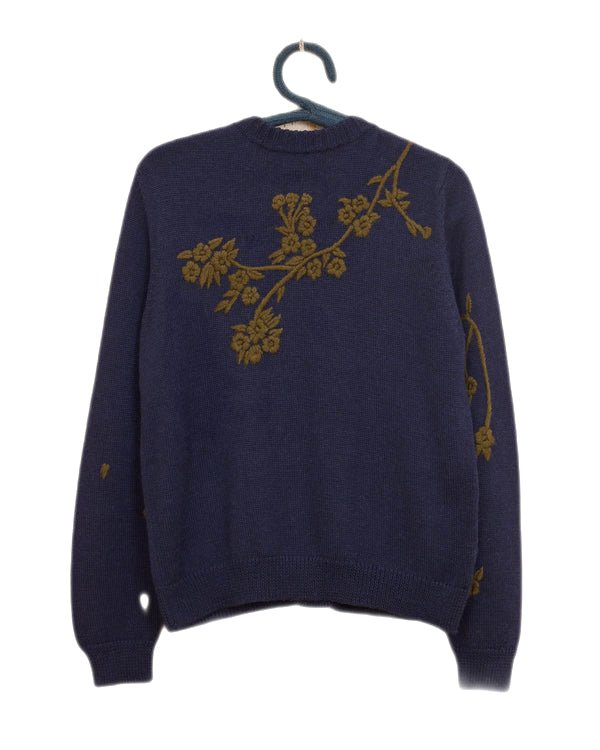 Baziszt - Cardigan Blossom bleu - Lothaire