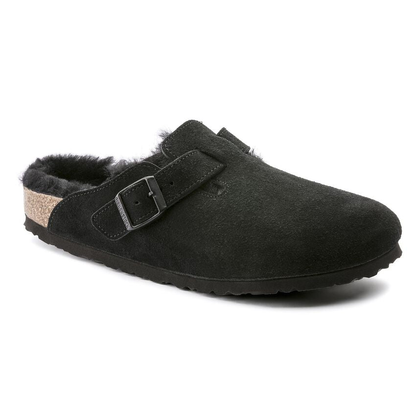 Birkenstock - Sabot Boston fourrure noir - Lothaire