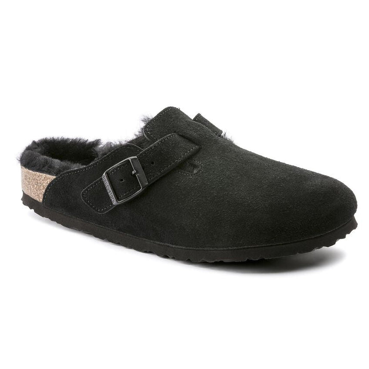 Birkenstock - Sabot Boston fourrure noir - Lothaire