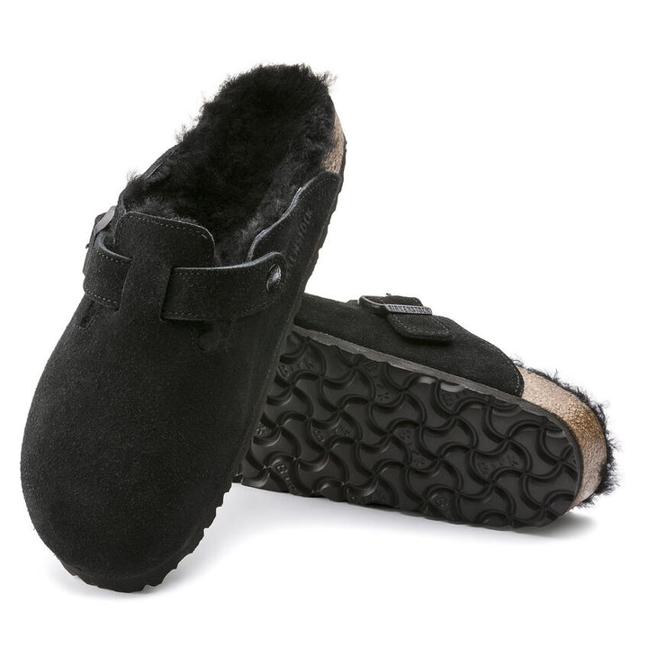 Birkenstock - Sabot Boston fourrure noir - Lothaire