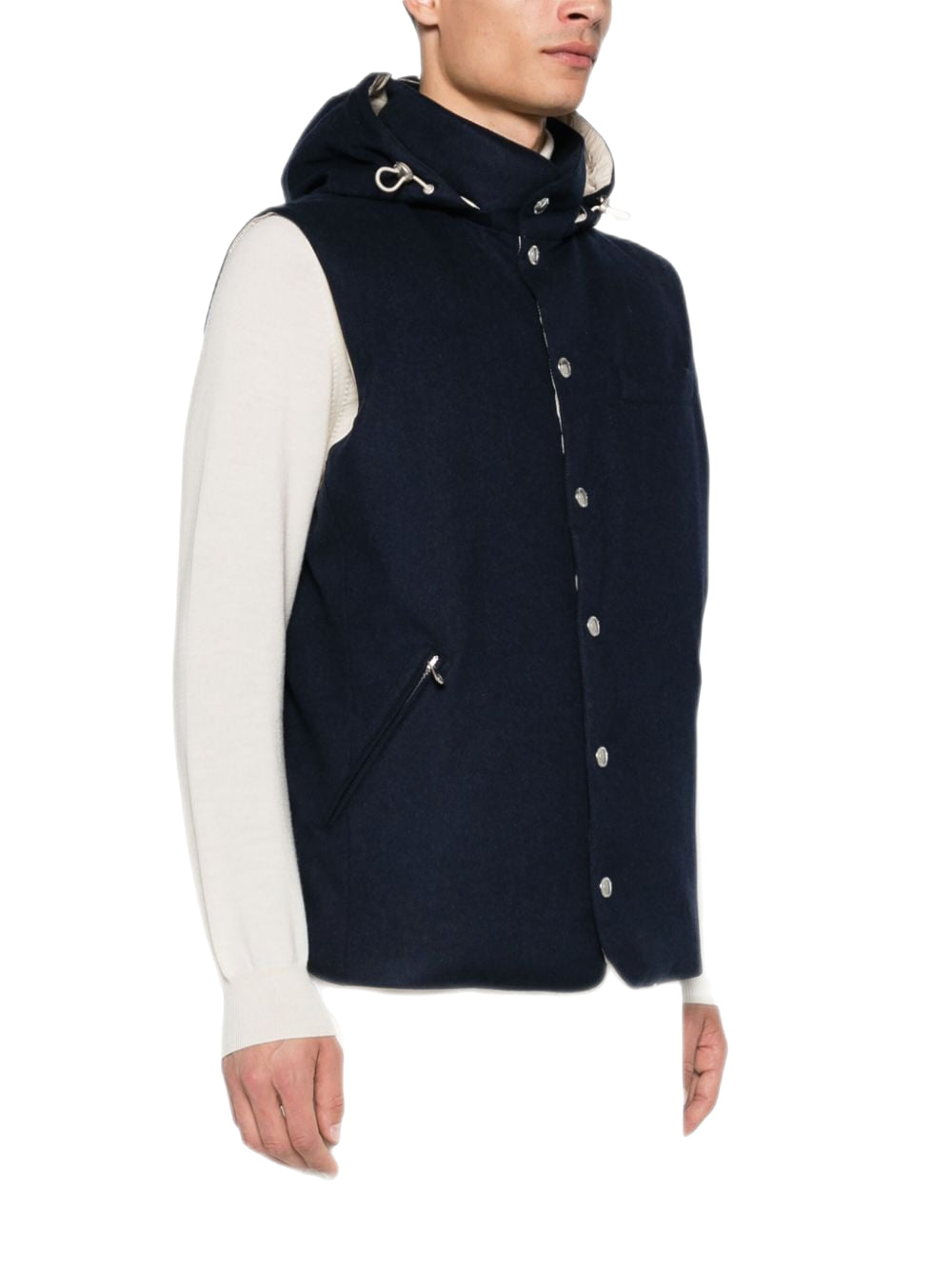 BRUNELLO CUCINELLI - gilet sans manches matelassé bleu marine - Lothaire