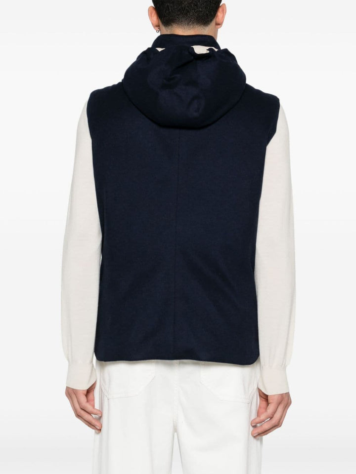 BRUNELLO CUCINELLI - gilet sans manches matelassé bleu marine - Lothaire