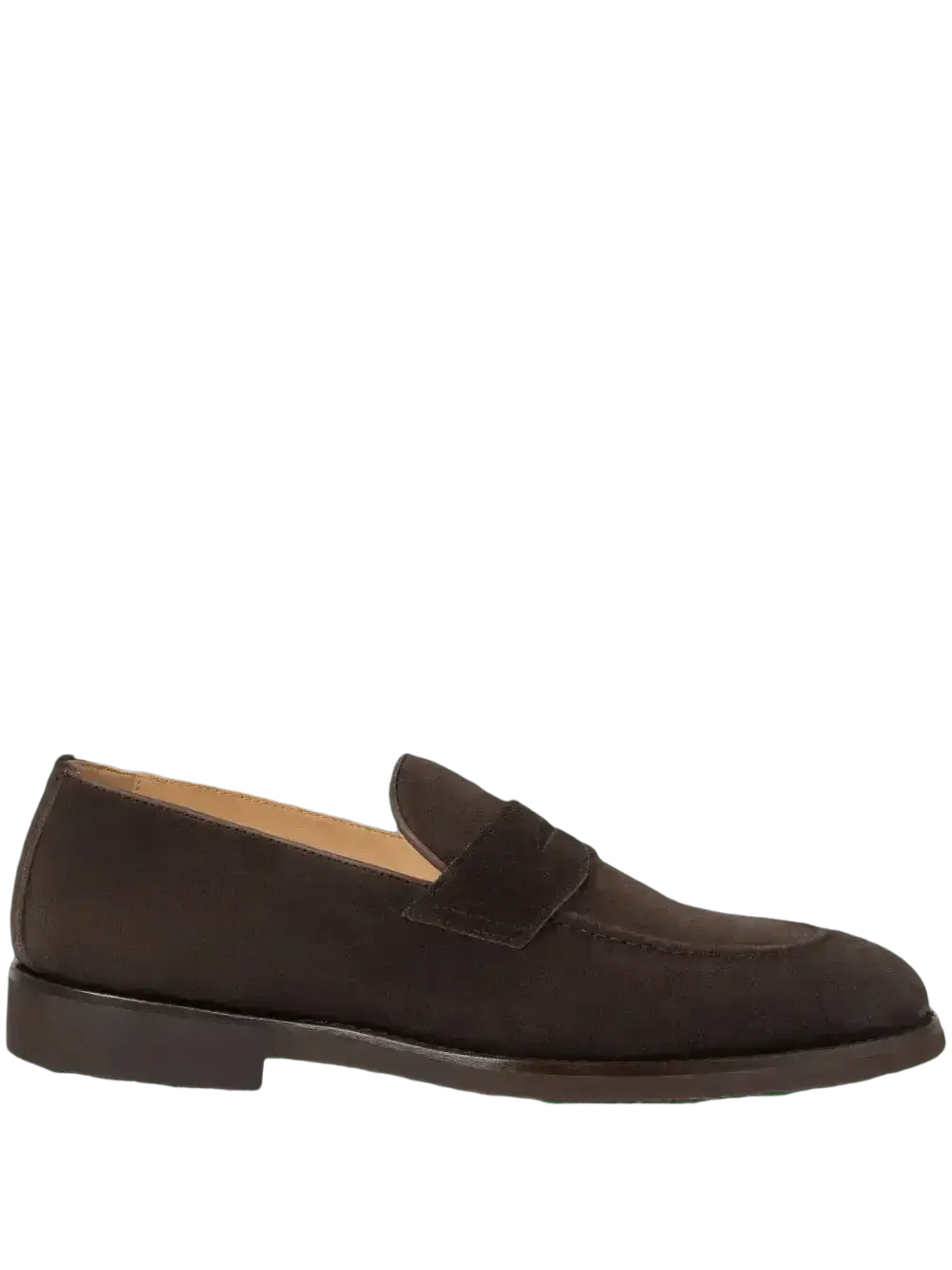 Mocassins Brunello Cucinelli En Daim à Effet Chevrons - Semelle Caoutchouc Naturel - Pointure 43 - Neuf