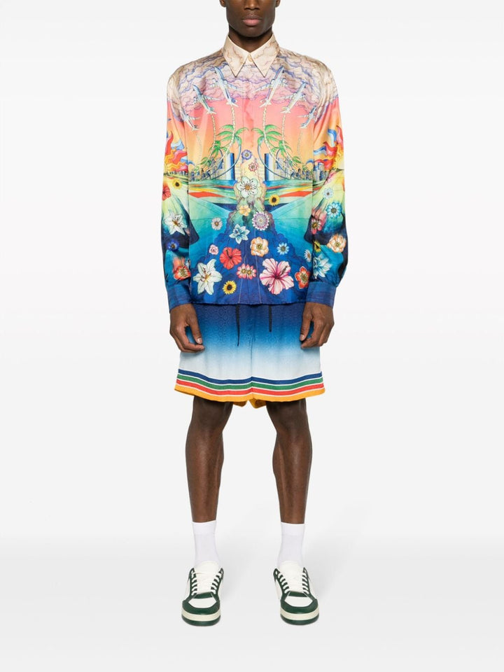 CASABLANCA - Chemise en soie l'envol - Lothaire