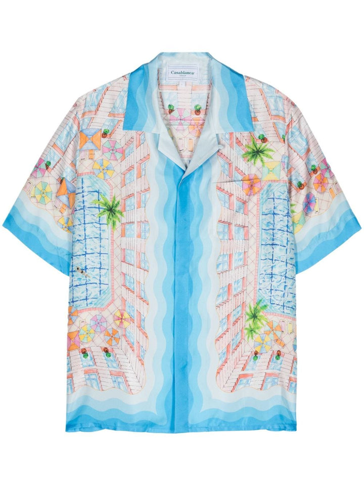 CASABLANCA chemise Le Plongeon en soie - Lothaire