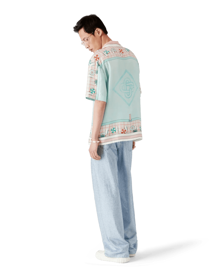 CASABLANCA - Chemisette en soie Copacabana - Lothaire