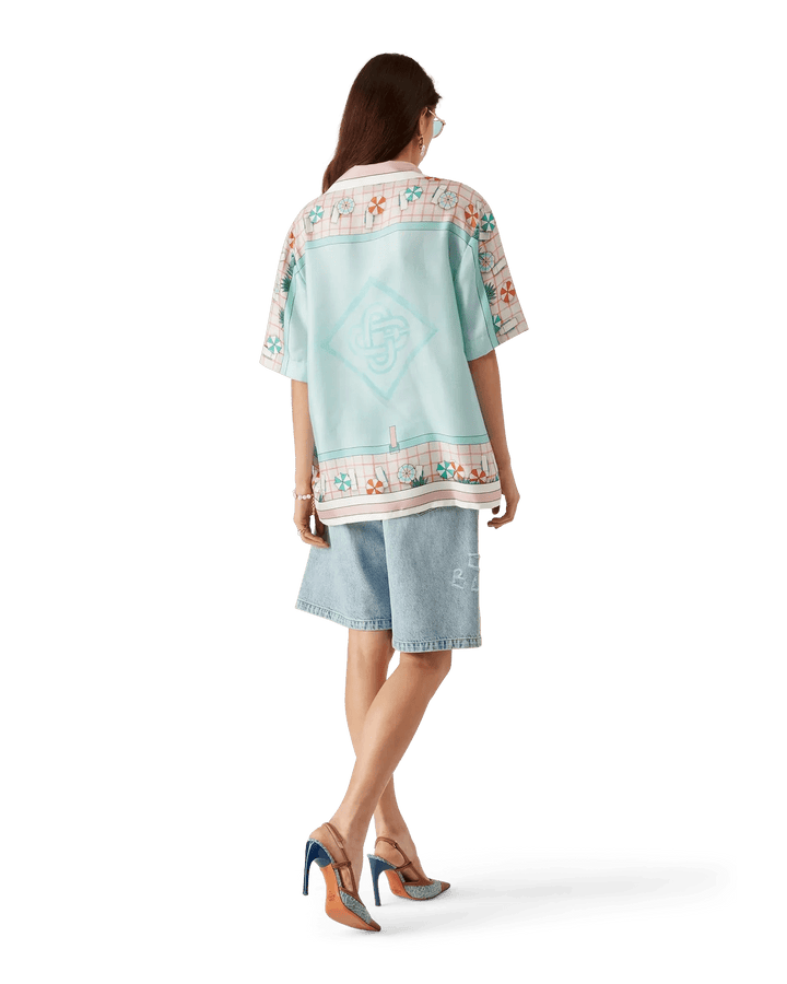 CASABLANCA - Chemisette en soie Copacabana - Lothaire