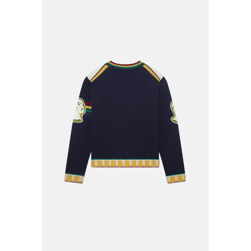 Casablanca - Pull Fraternité Bleu marine - Lothaire