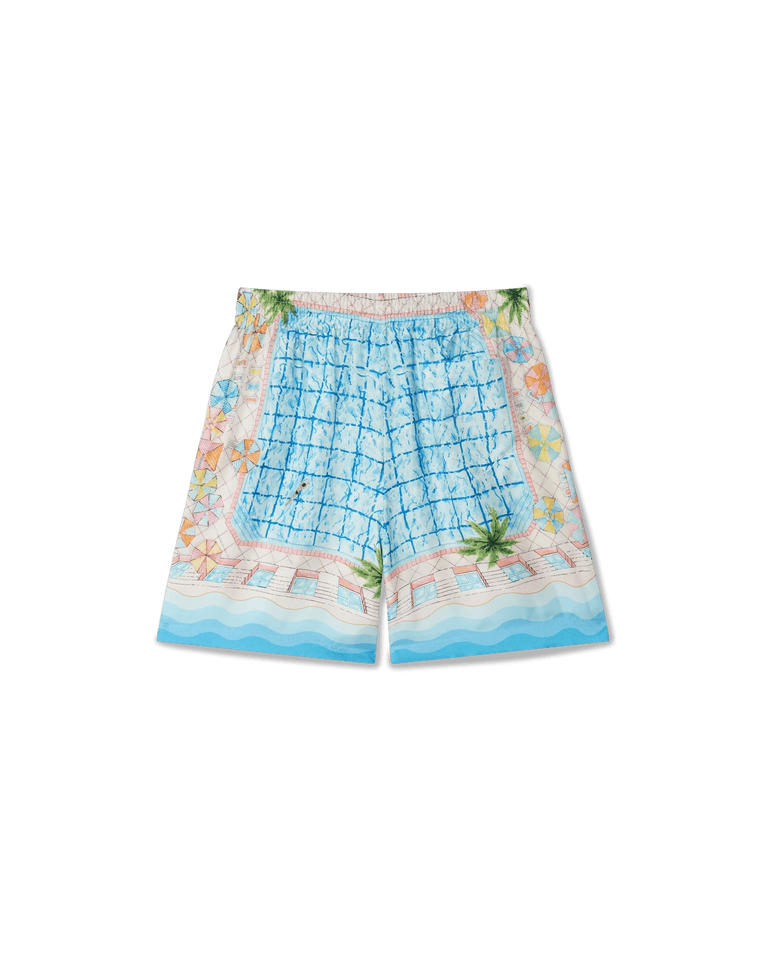 CASABLANCA - SHORT EN SOIE LE PLONGEON Bleu - Lothaire
