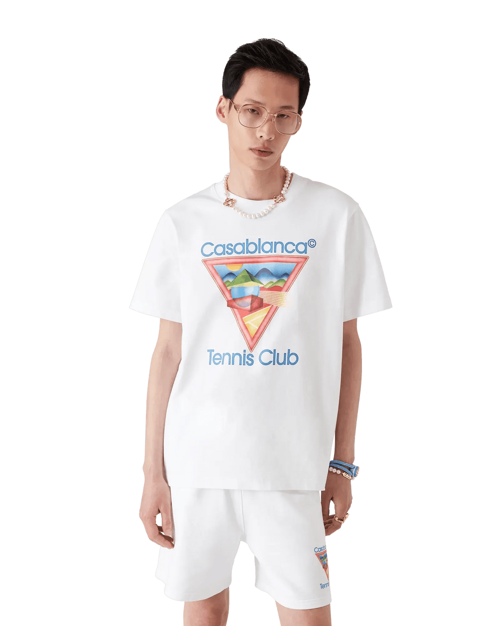 CASABLANCA - T-shirt Icône du Club de Tennis Blanc - Lothaire