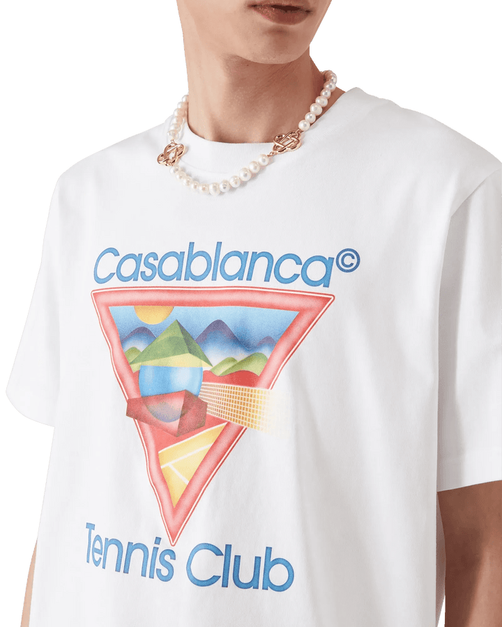 CASABLANCA - T-shirt Icône du Club de Tennis Blanc - Lothaire