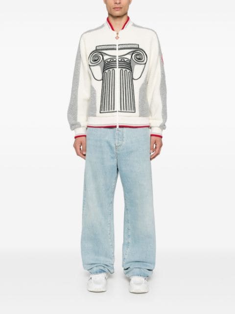 Casablanca - Veste en éponge à broderies colonnes - Lothaire