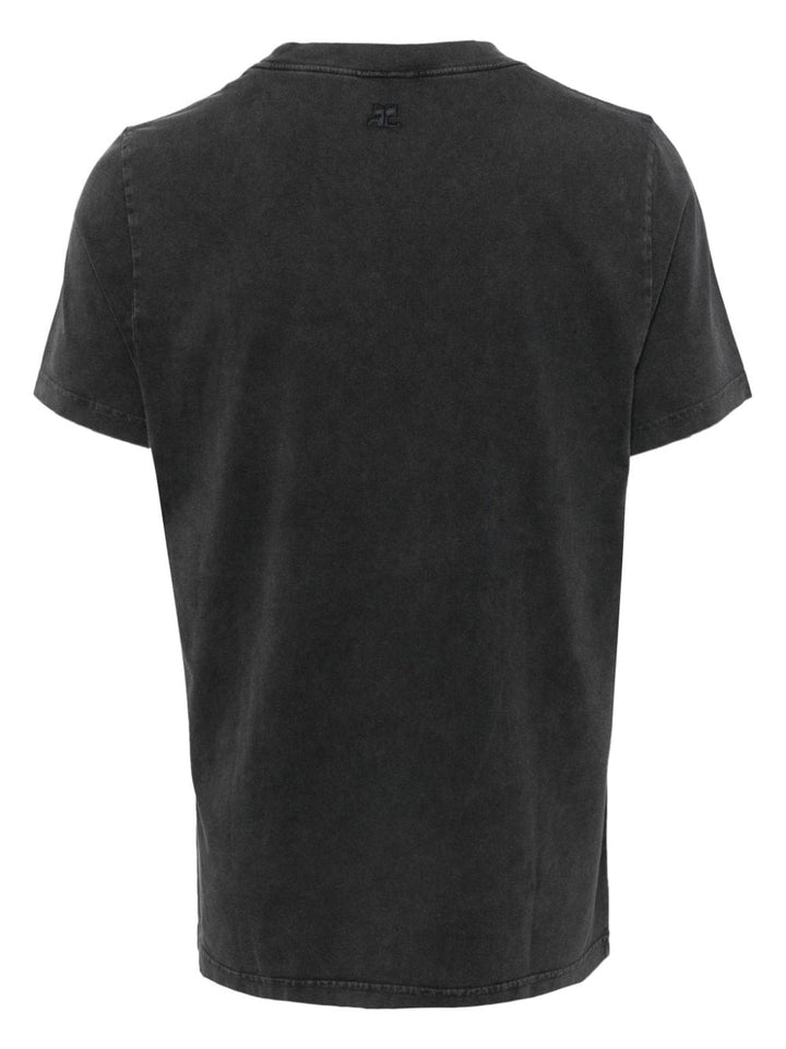 Courrèges - T-shirt droit stonewashed grey - Lothaire