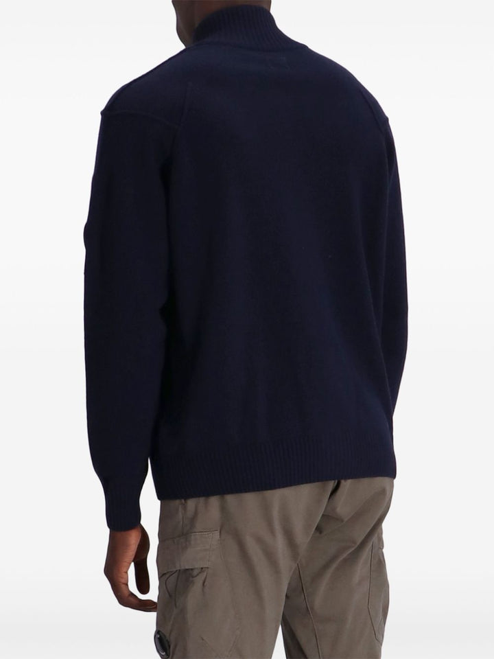 C.P Company - Cardigan à fermeture zippée - Bleu nuit - Lothaire