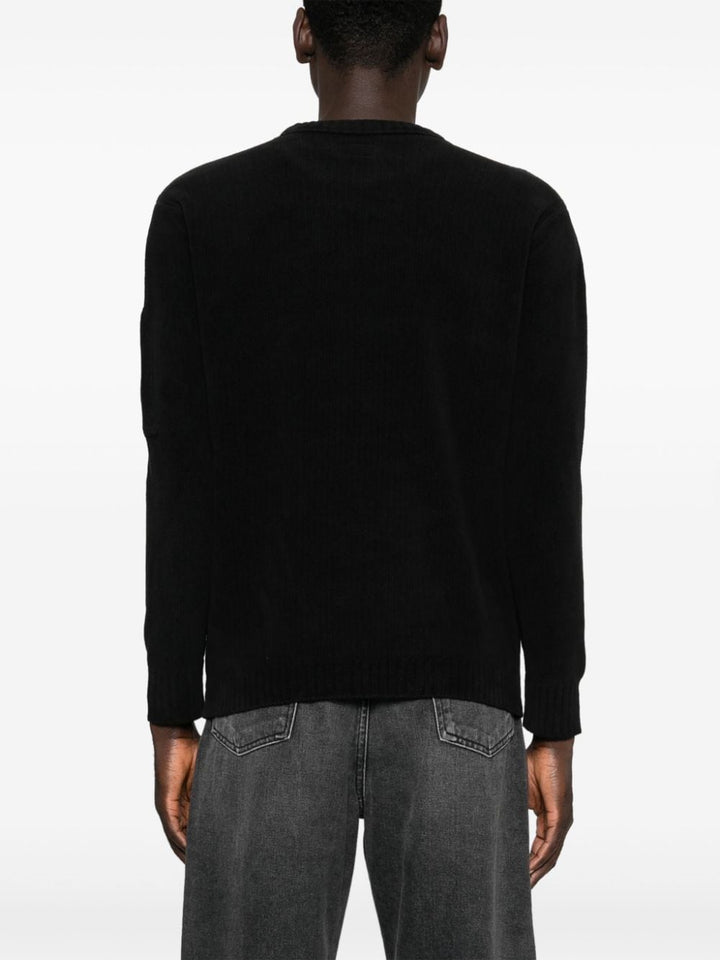 C.P. COMPANY - Pull col rond noir - Lothaire