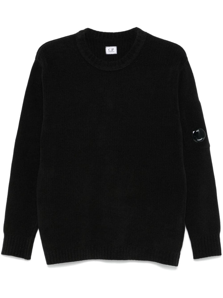 C.P. COMPANY - Pull col rond noir - Lothaire