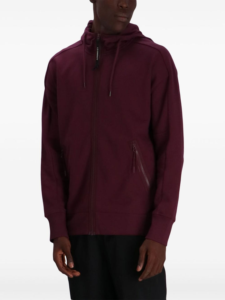 C.P. COMPANY - Sweat à capuche zippé Goggle purple - Lothaire