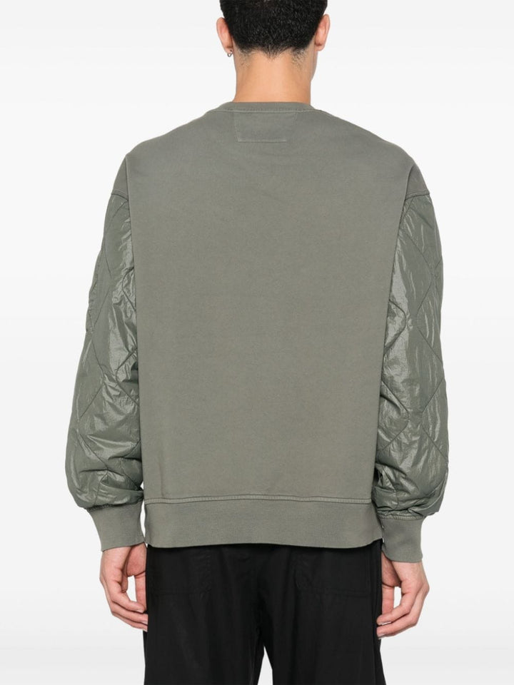 C.P. COMPANY - Sweat à manches matelassées vert olive - Lothaire